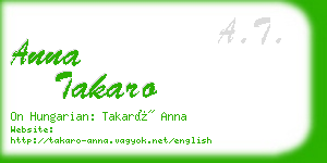 anna takaro business card